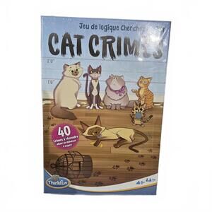 Cat Crimes: Who's to Blame Logic Game / Sealed / Version française. Scellé.